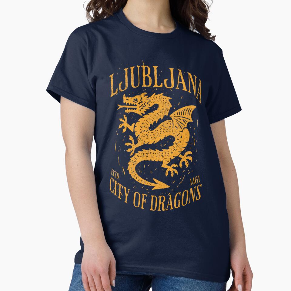 Ljubljana Slovenia Est 1461 "City of Dragons" by The Masked Designer