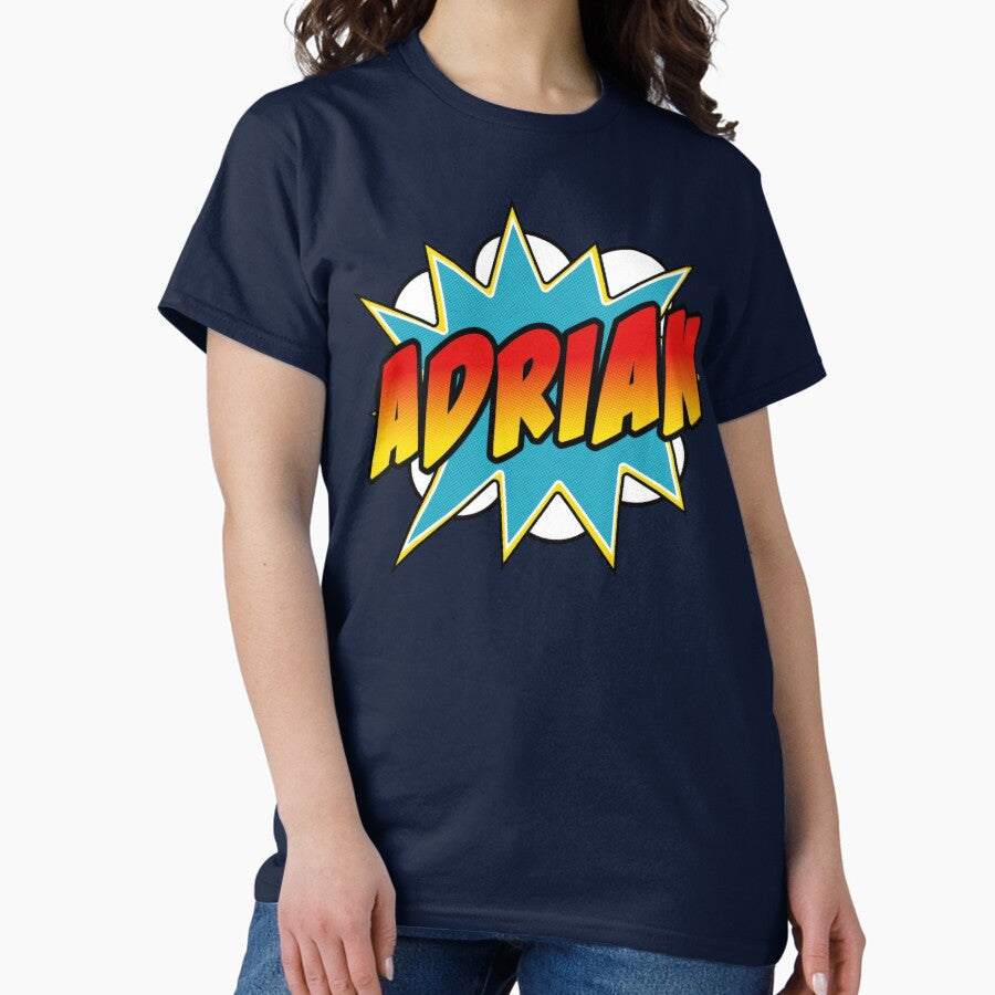 Boys Adrian Comic Book Superhero Name Classic T-Shirt Hoodie, Sweatshirt | PureTeeCo.com