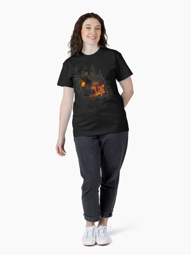 Swift Move To Cabin In Candlelight in The Trees Classic T-Shirt Style001 Hoodie, Sweatshirt | PureTeeCo.com (Image 4)