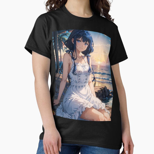 Aki Adagaki White Dress Sunset Masamune kun Revenge Anime by TorbenKuhano
