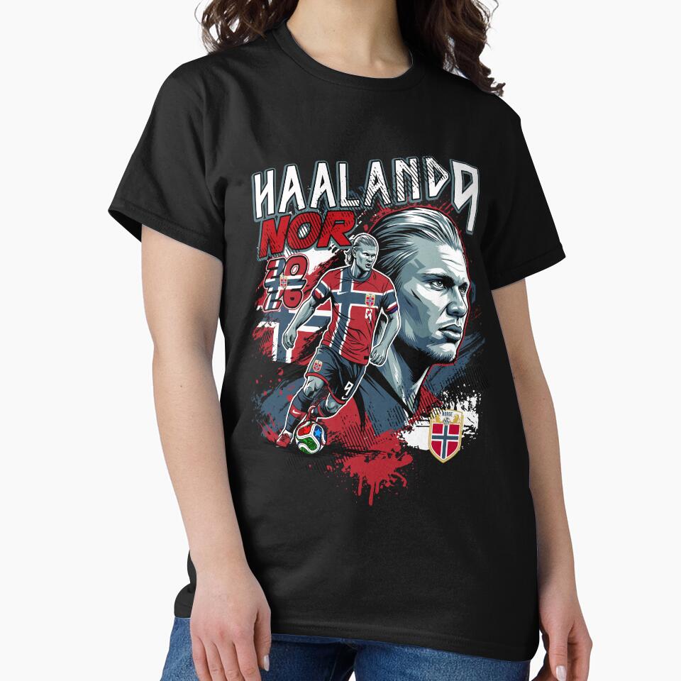 Haaland 2026 World Cup Power – Norway Football Goal Machine by JoisDraw