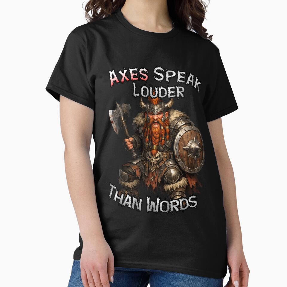 Axes Speak Louder Than Words  Dwarven Warrior by SHHCreations