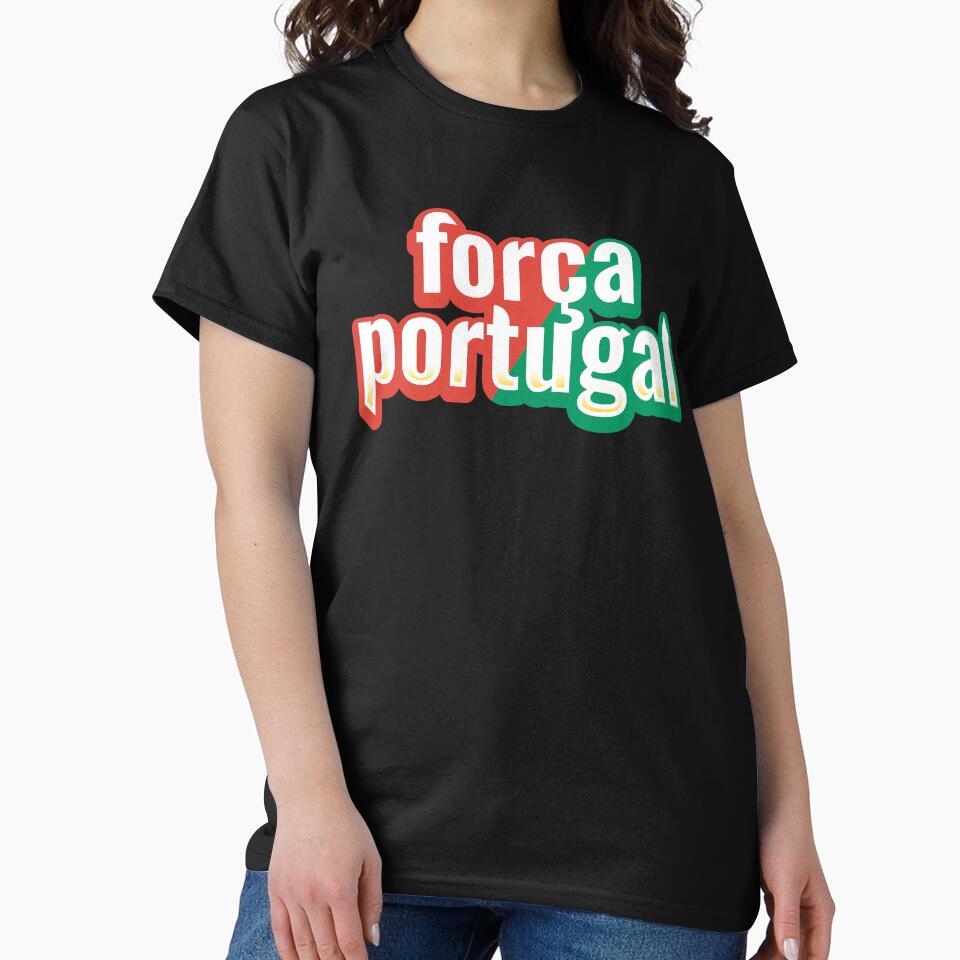 Força Portugal Football Fan Typography Portuguese Soccer Supporter Design by nunkioceani