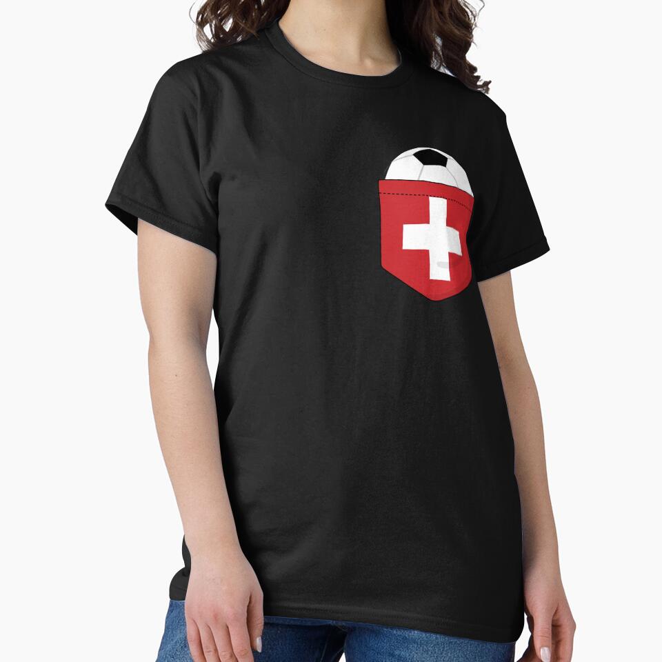Football Switzerland in the breast pocket by peter2art