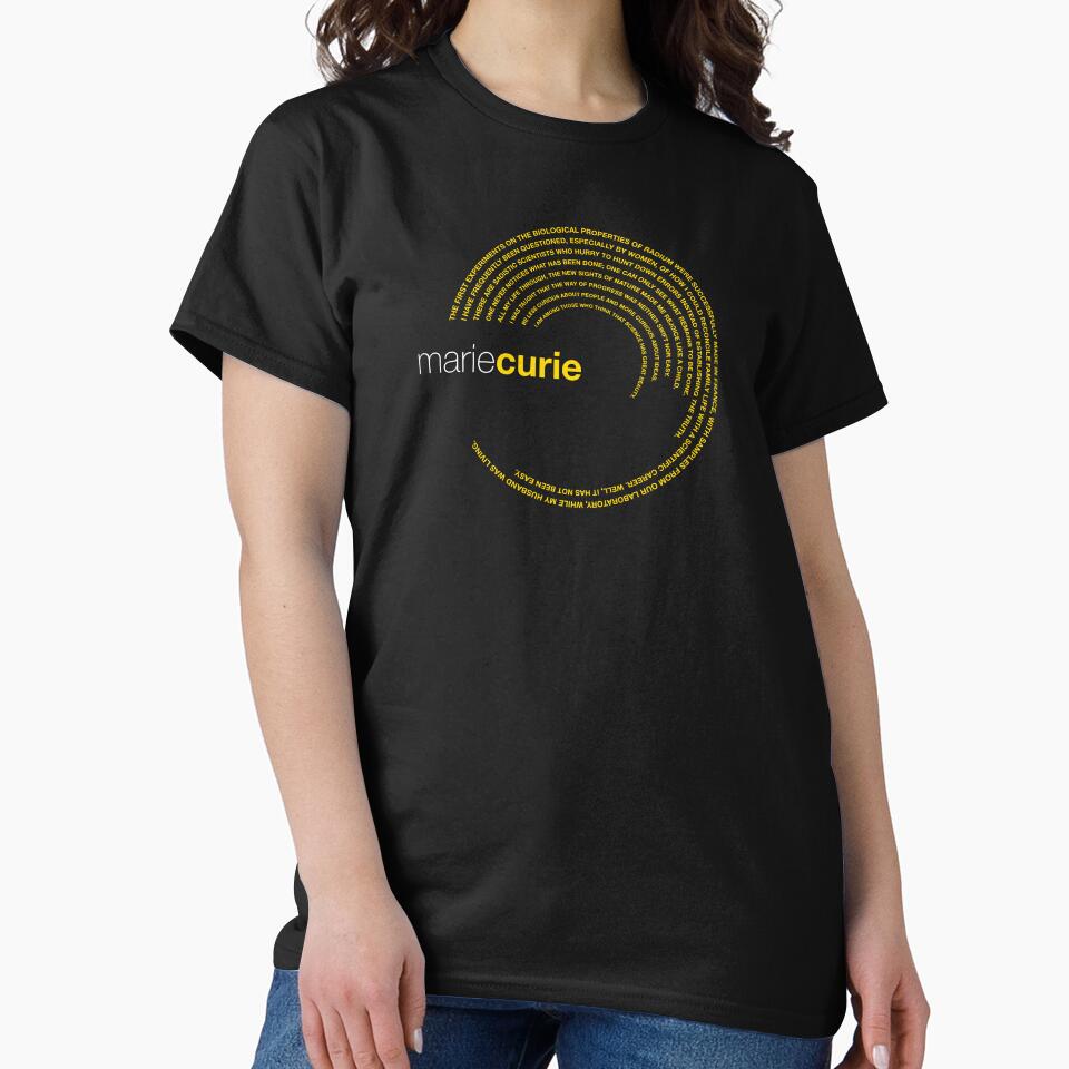 Marie Curie famous quotes poster [gold] by CMYKStudio