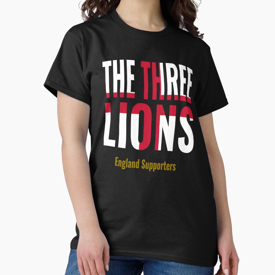 The Three Lions - England Supporters Football Casual Design by JR78