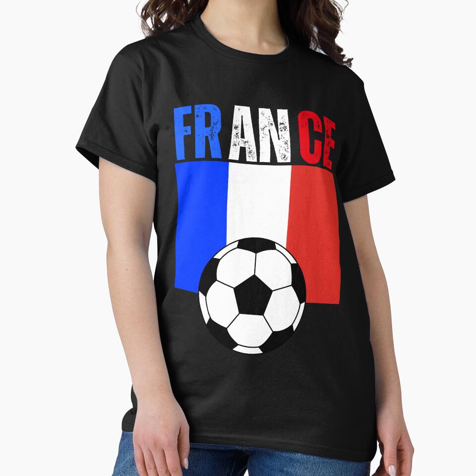 France Soccer Flag Vintage Football Fan Design | French Team Supporter Gift by Karim-Karem