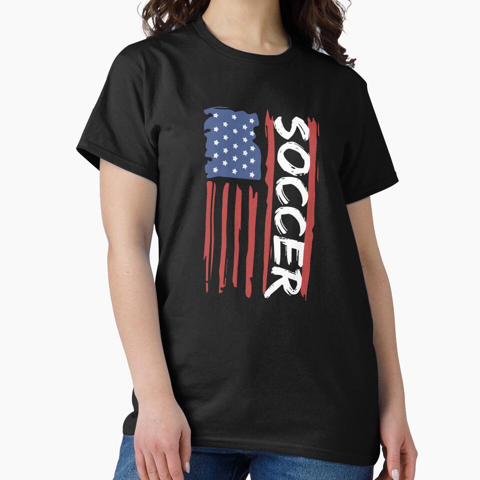 Soccer American Flag by TendyTees