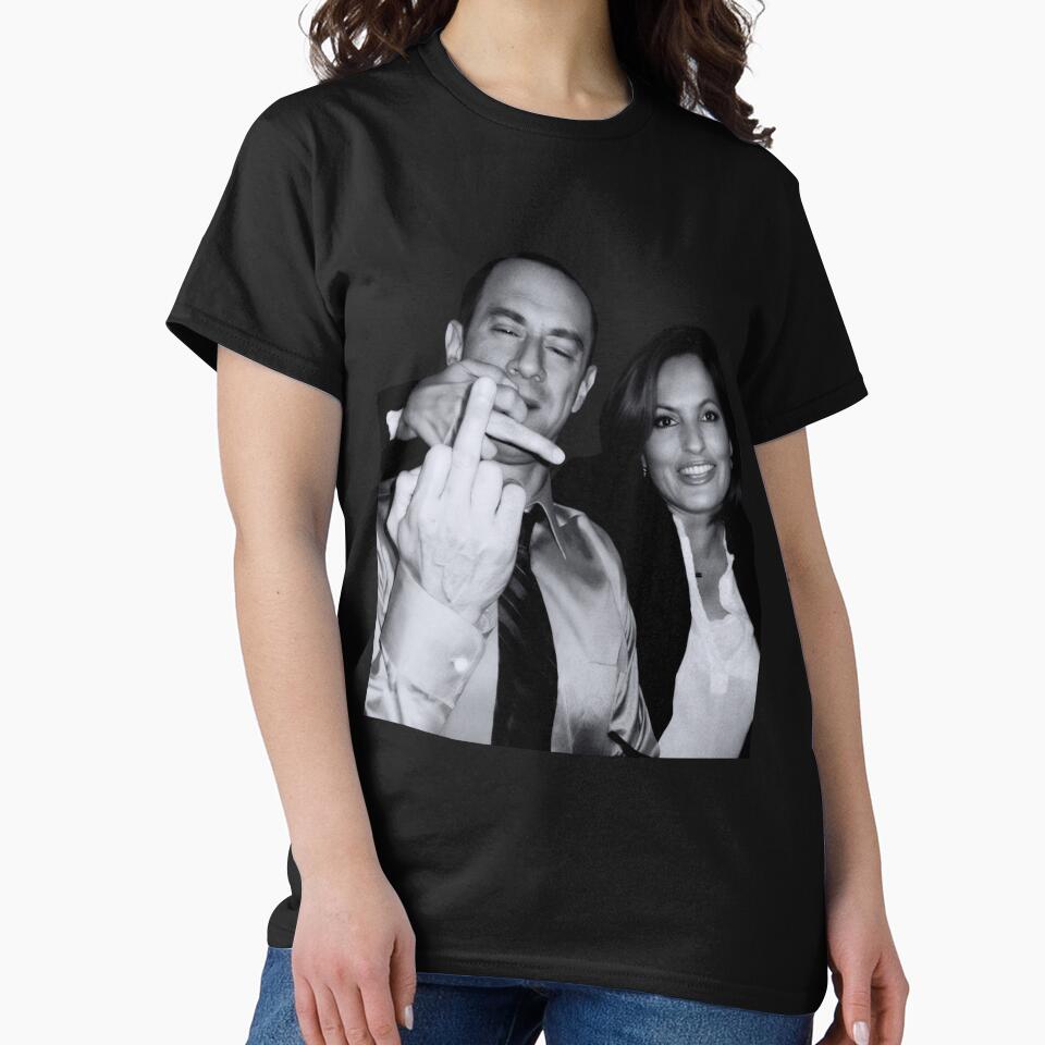 Elliot Stabler And Olivia Benson Actors and musicians giving the middle finger meme by ARTX4ART