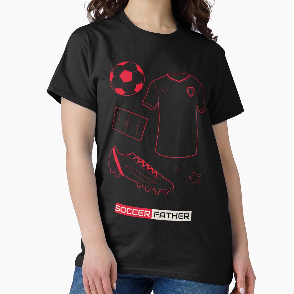 Soccer Father Fathers Day T-Shirt by Mosidrip