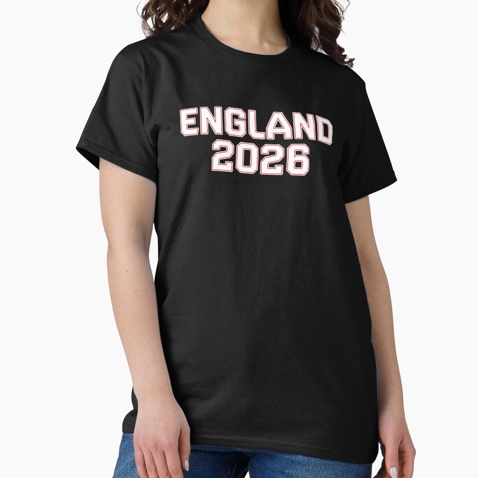 England 2026 World Cup (White with Red & White Outline) by STUDIO-72