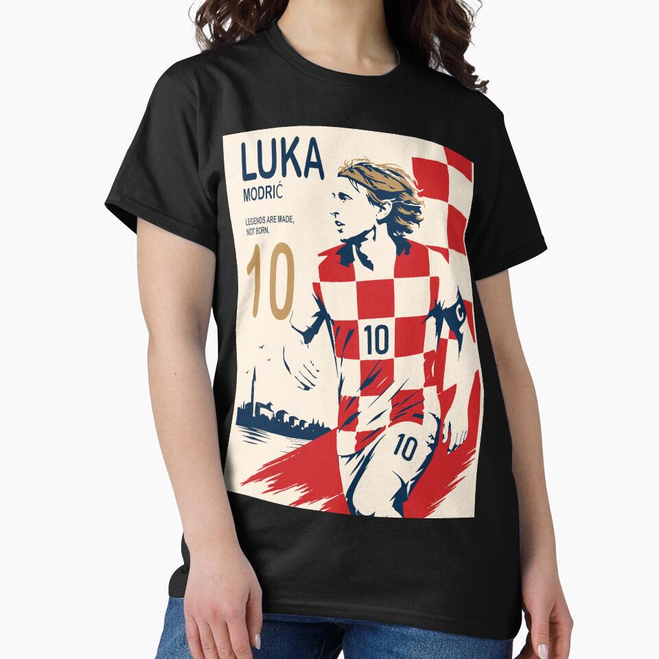 Luka Modrić Croatia Football Legend Poster by Studio pod Burom