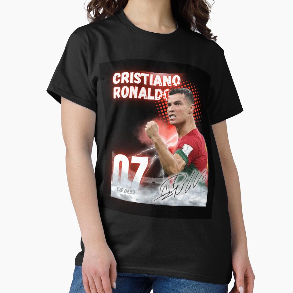 Cristiano Ronaldo CR7 Football Player Art Design by WildPetal