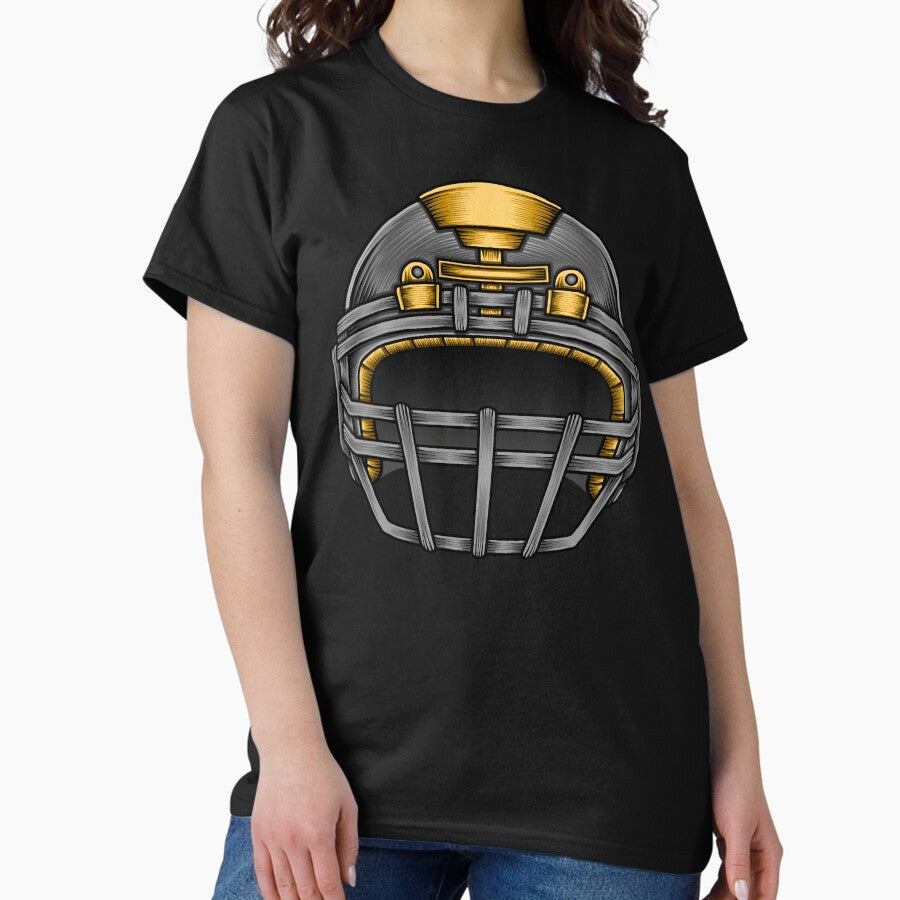 American Football Helmet Illustration Classic T Shirt Hoodie, Sweatshirt | PureTeeCo.com
