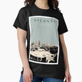 Atlanta Georgia United States Colorful Cityscape Classic T Shirt Hoodie, Sweatshirt | PureTeeCo.com