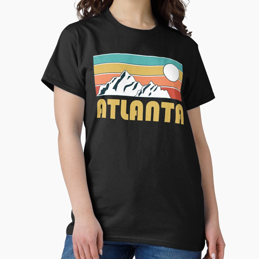 Atlanta Retro Vintage - Atlanta Georgia Mountain Souvenir - Gift - Hometown - Hiking - Nature Classic T-Shirt Hoodie,...