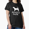 Beagle Papa Classic T Shirt Hoodie, Sweatshirt | PureTeeCo.com