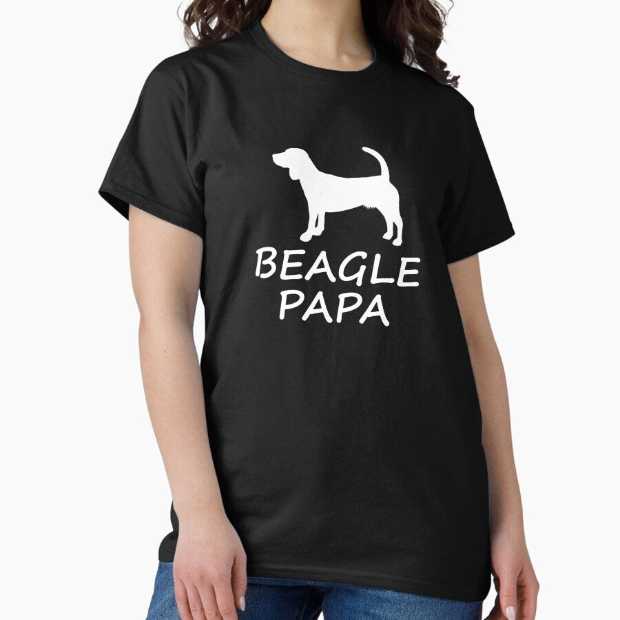 Beagle Papa Classic T Shirt Hoodie, Sweatshirt | PureTeeCo.com