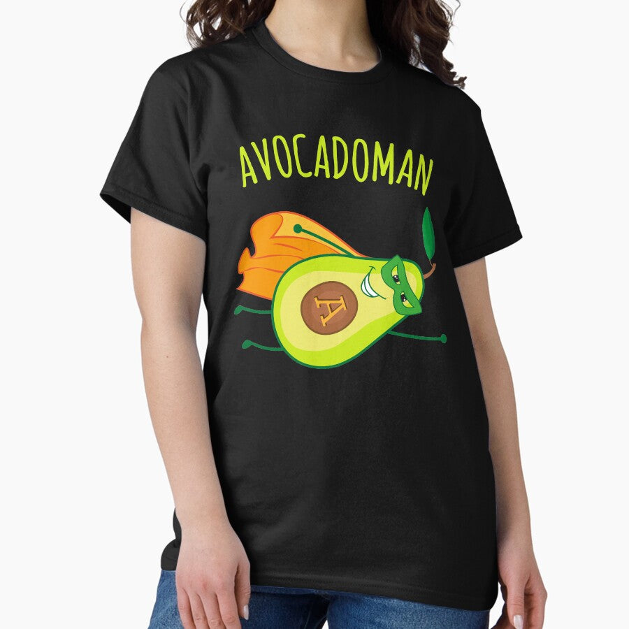 Avocadoman, Avocado, Funny, Superhero Classic T-Shirt Hoodie, Sweatshirt | PureTeeCo.com