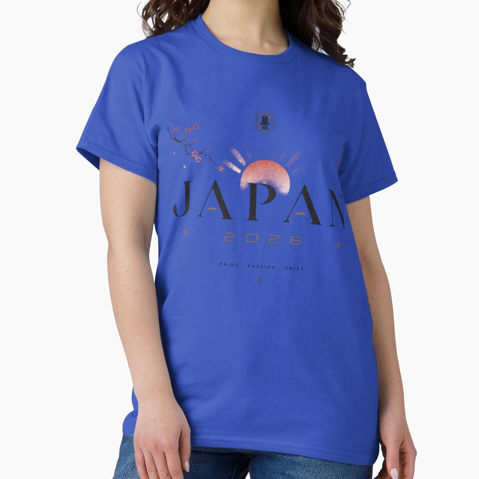 Japan 2026 Football World Cup Glory | Samurai Blue Fan Supporter Shirt by rushaib