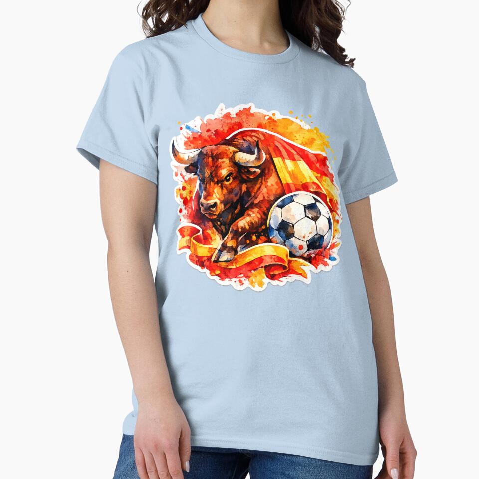 Spanish bull and soccer ball by Modefissi
