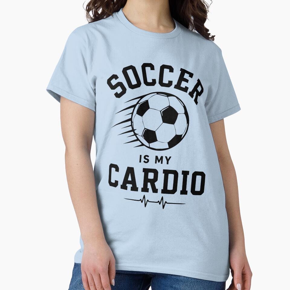 Soccer Is My Cardio | Funny Soccer Player Sports Design by pixiedustpaint