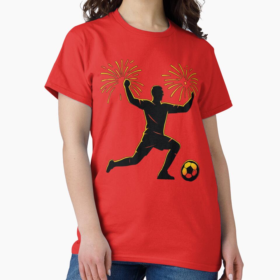 Goal Celebration Fireworks Soccer Fan Design by GreennieArt