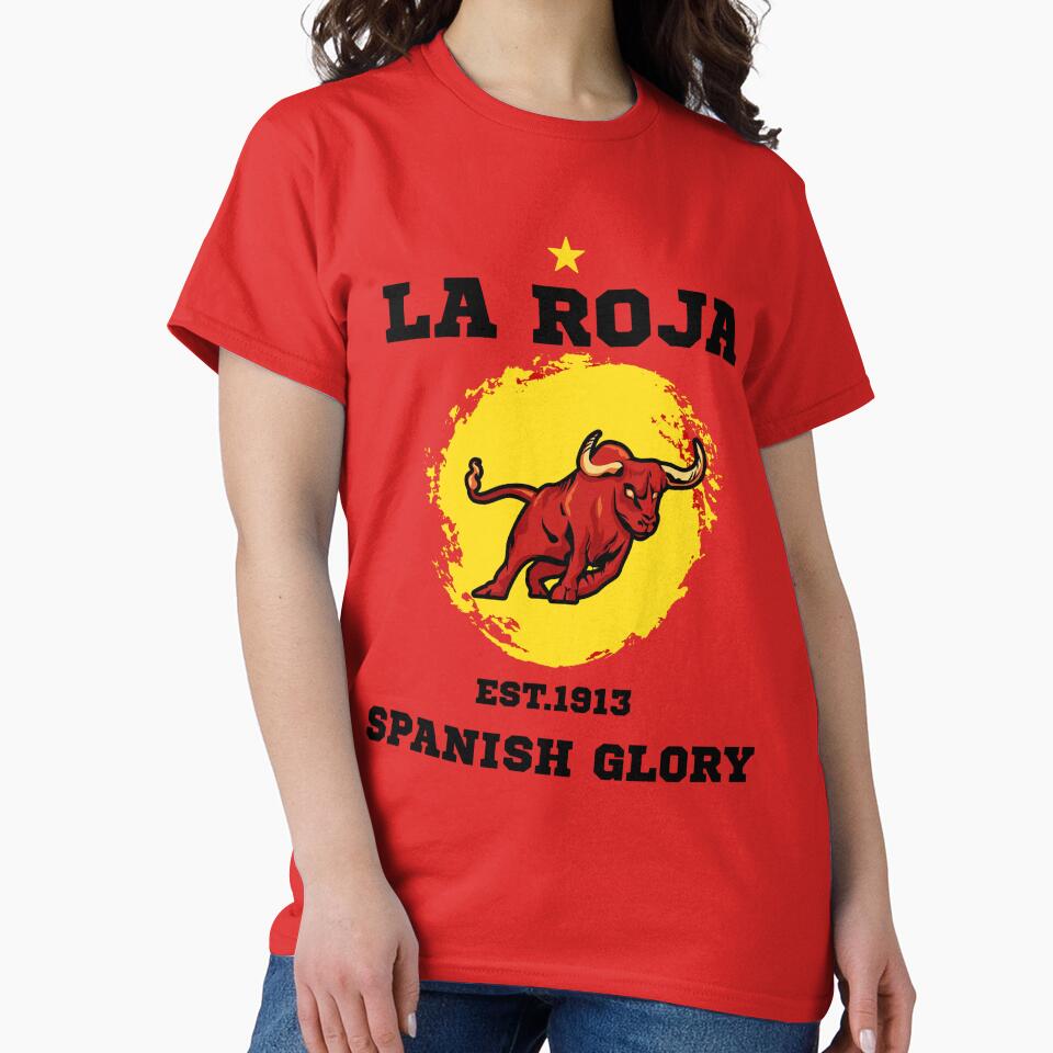 La Roja Spanish Bull Football Fan Graphic by WildTrace