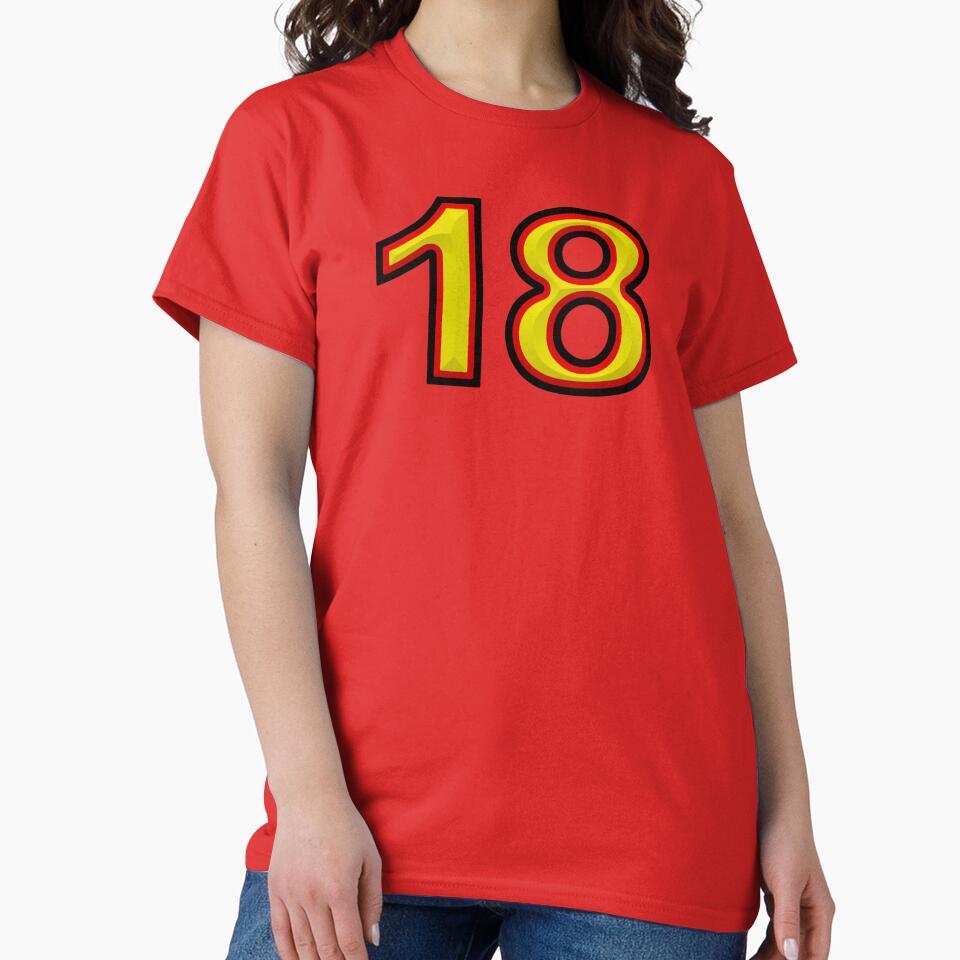 Design Eighteen with 3D effect - German colors red yellow black by Segasprojects