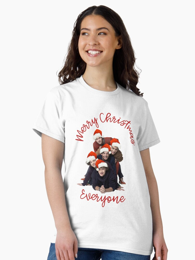 Merry Christmas Everyone One Direction Classic T-Shirt Hoodie, Sweatshirt | PureTeeCo.com (Image 2)