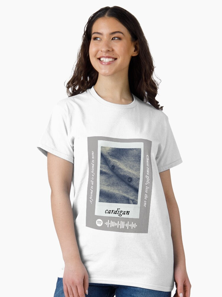 Cardigan Folklore Design Classic T-Shirt Hoodie, Sweatshirt | PureTeeCo.com (Image 2)