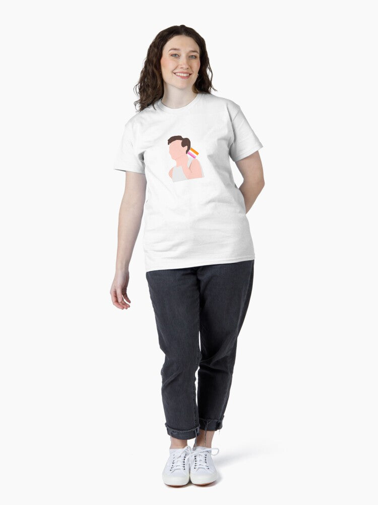 Louis Tomlinson Lesbian Pride Classic T-Shirt Hoodie, Sweatshirt | PureTeeCo.com (Image 4)