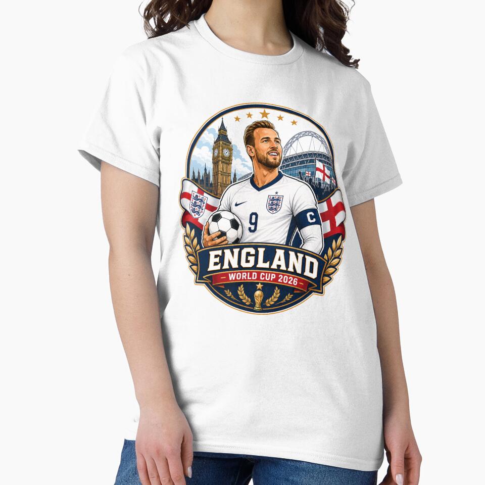 English Number 9 Football Crest by Retro Arabica
