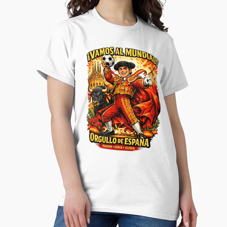 Spain World Cup 2026 Matador Fan Shirt by Retro Arabica
