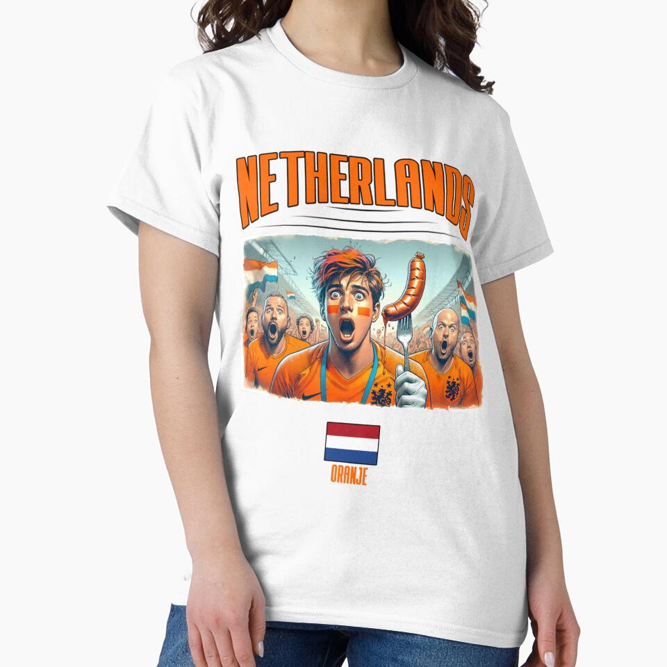 Dutch Fans Euro24, sausage on a Fork. Netherlands by Get-Forked