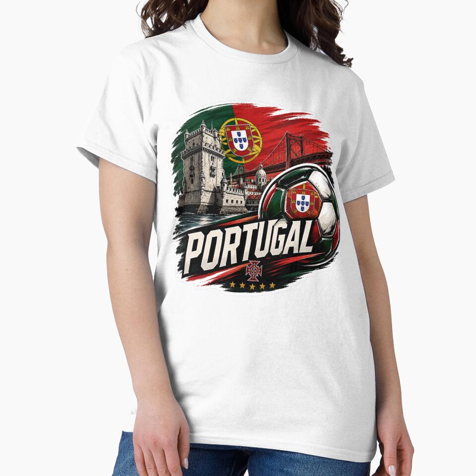 Portugal Football Sticker for Fans Who Love Passionate Football Culture | Minimal Soccer Design by shlepyart