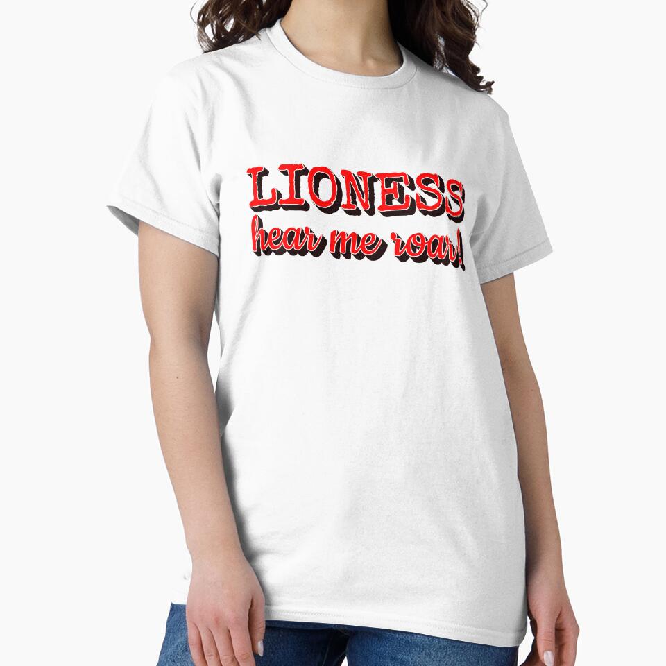 Lioness Hear Me Roar Fun Women's Football Design by TrulyEpoque