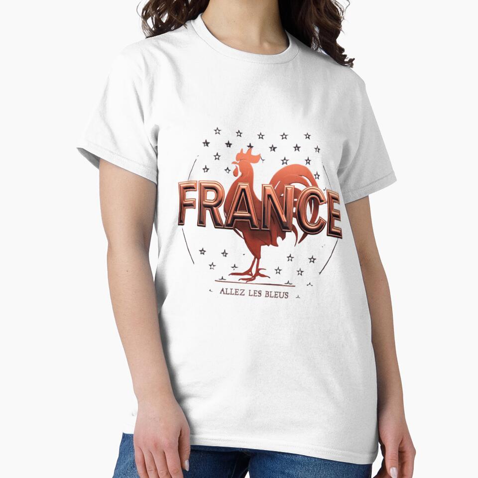 France Football Rooster Badge - Allez Les Bleus Soccer by PACS0011