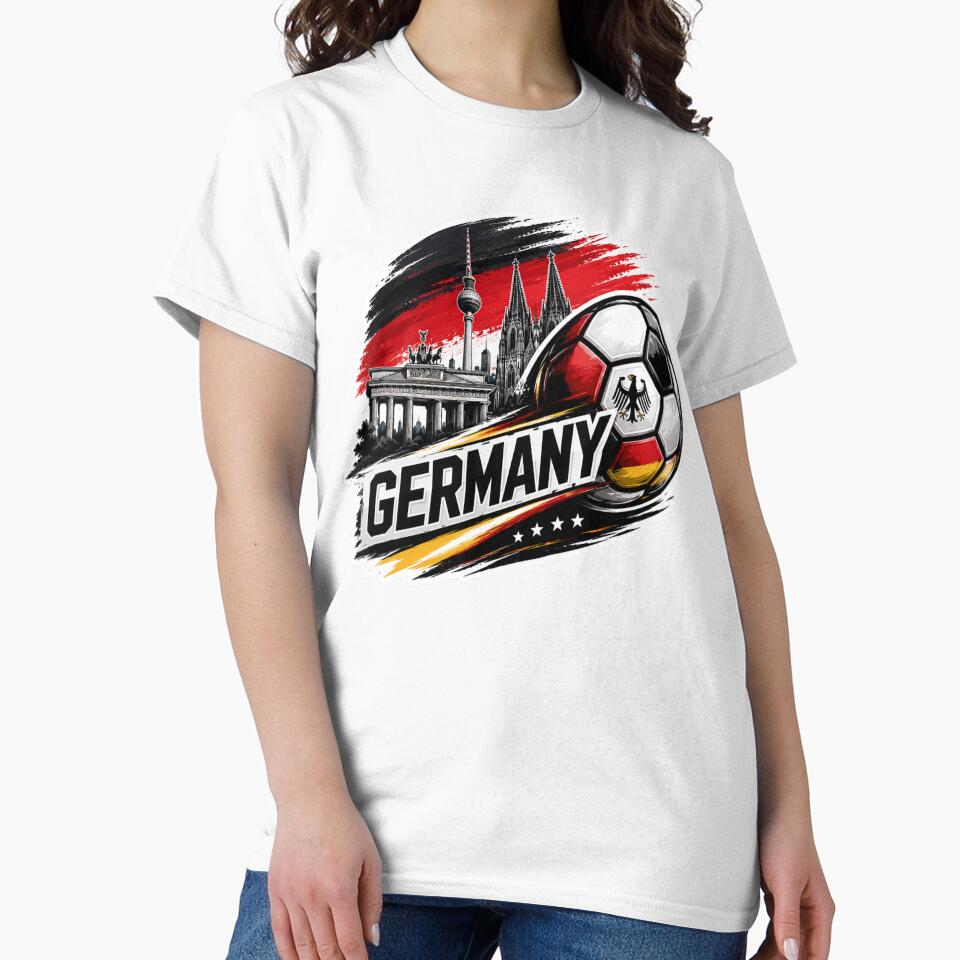 Germany Football Sticker for Fans Who Love Legendary Football Energy | Minimal Soccer Design by shlepyart