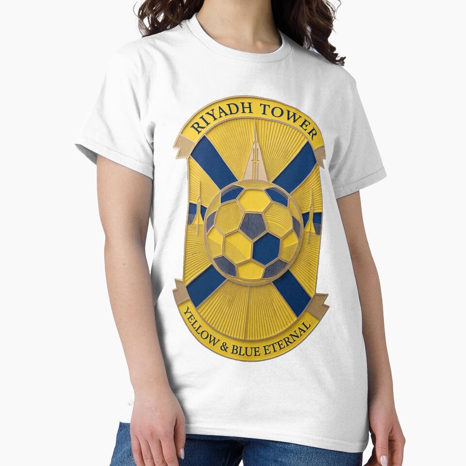 Eternal Riyadh Tower T-Shirt & Yellow Blue Soccer Mug – Premium City Pride Gift by YMLux