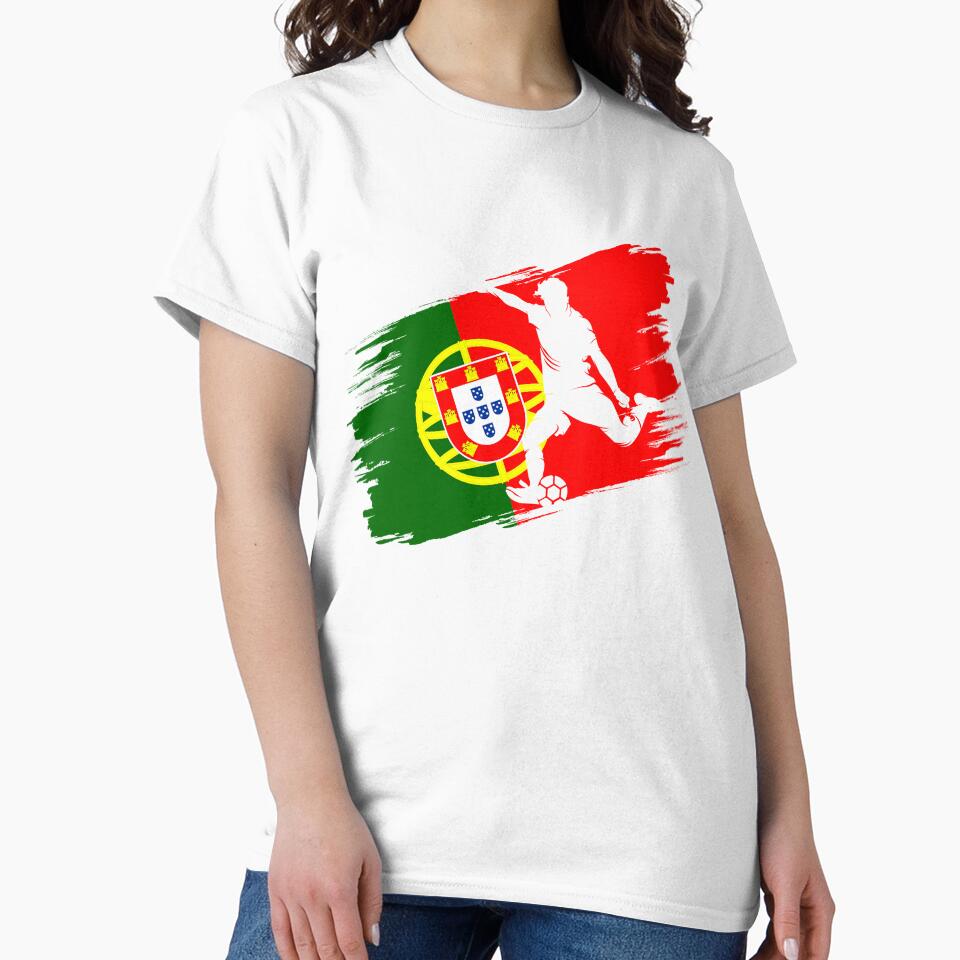 Portugal Flag Football Soccer Fan Jersey by xtocky