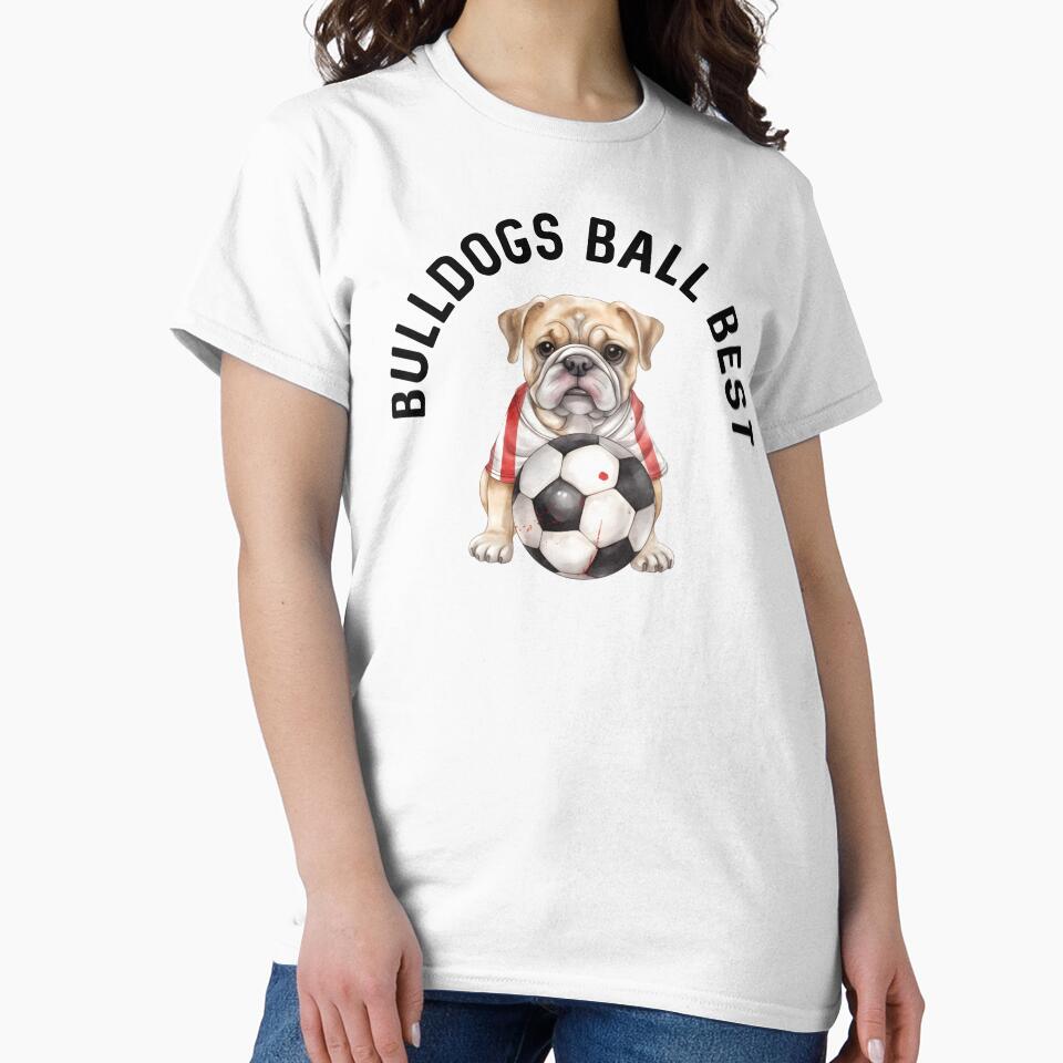 Soccer Player Dog Bulldog America 250 Soccer Mom English Football Puppy Lover by DogLover332