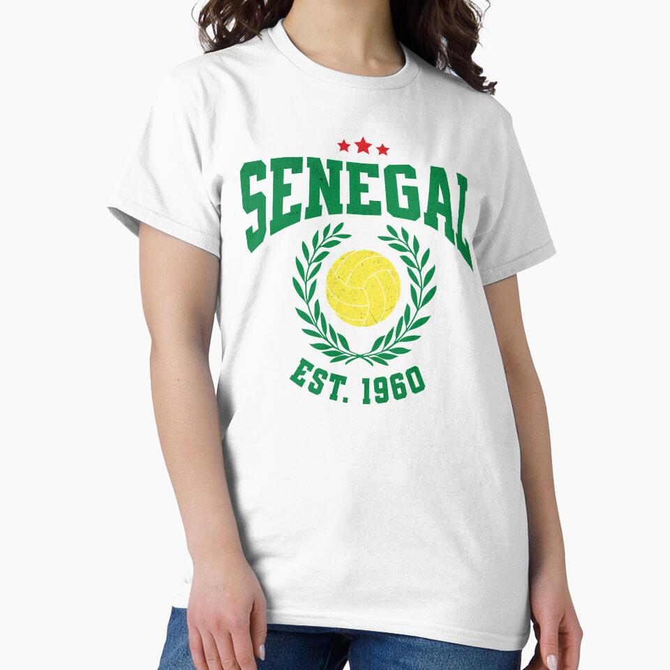 Senegal Football - Vintage National Pride Varsity by NiceTeeClub