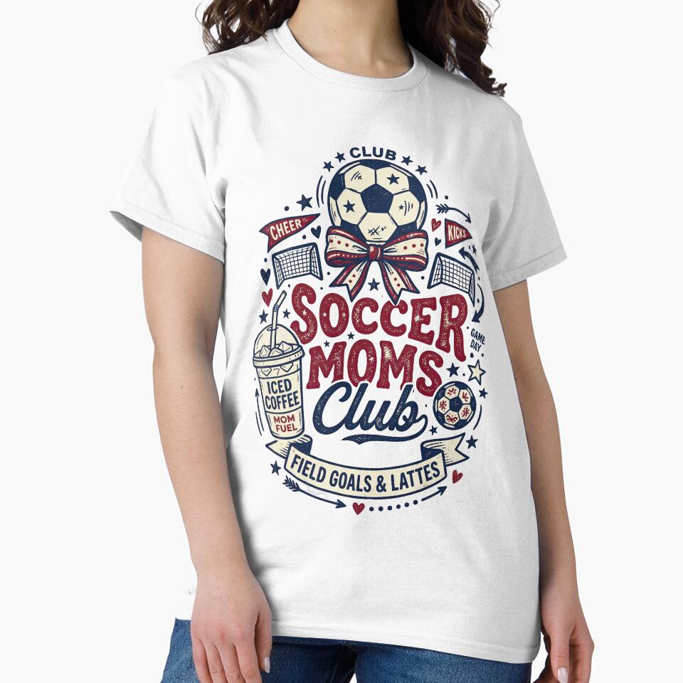 Soccer Mom Club – Game Day Mom Fuel Shirt by PlumArtDesign