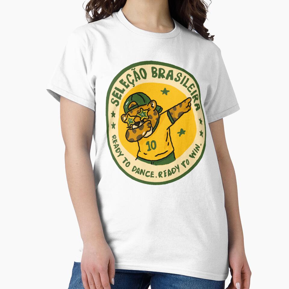 Awkward Animal Hat Club – Seleção Brasileira | Dabbing Leopard Football Sticker by chupichapa