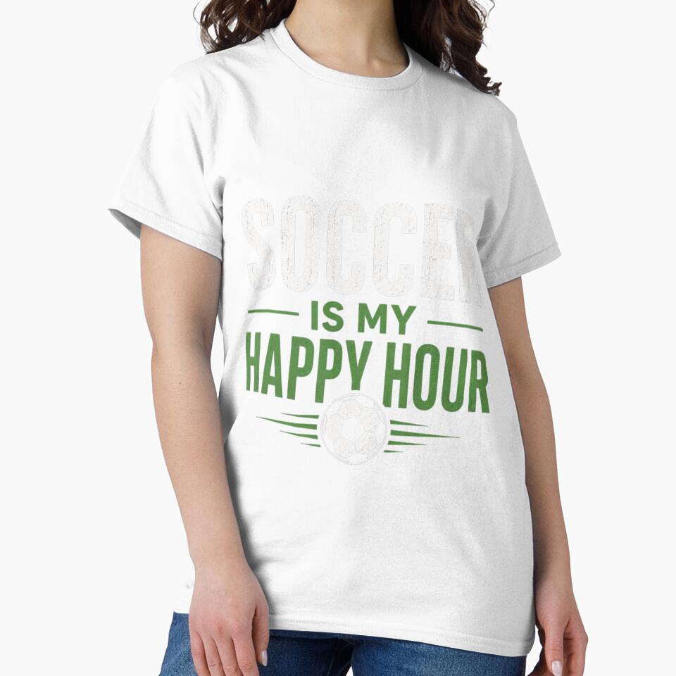 Soccer Is My Happy Hour Sports Fan Design by BunBuntheDog-