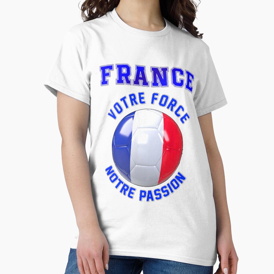 France fan slogan for football, French votre force notre passion by superpixus