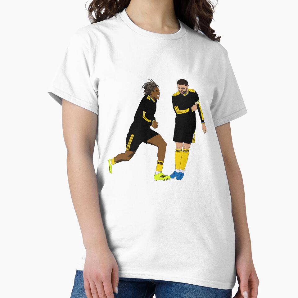 Patrick Dorgu Bruno Fernandes Goal Celebration Minimalist by Hevding