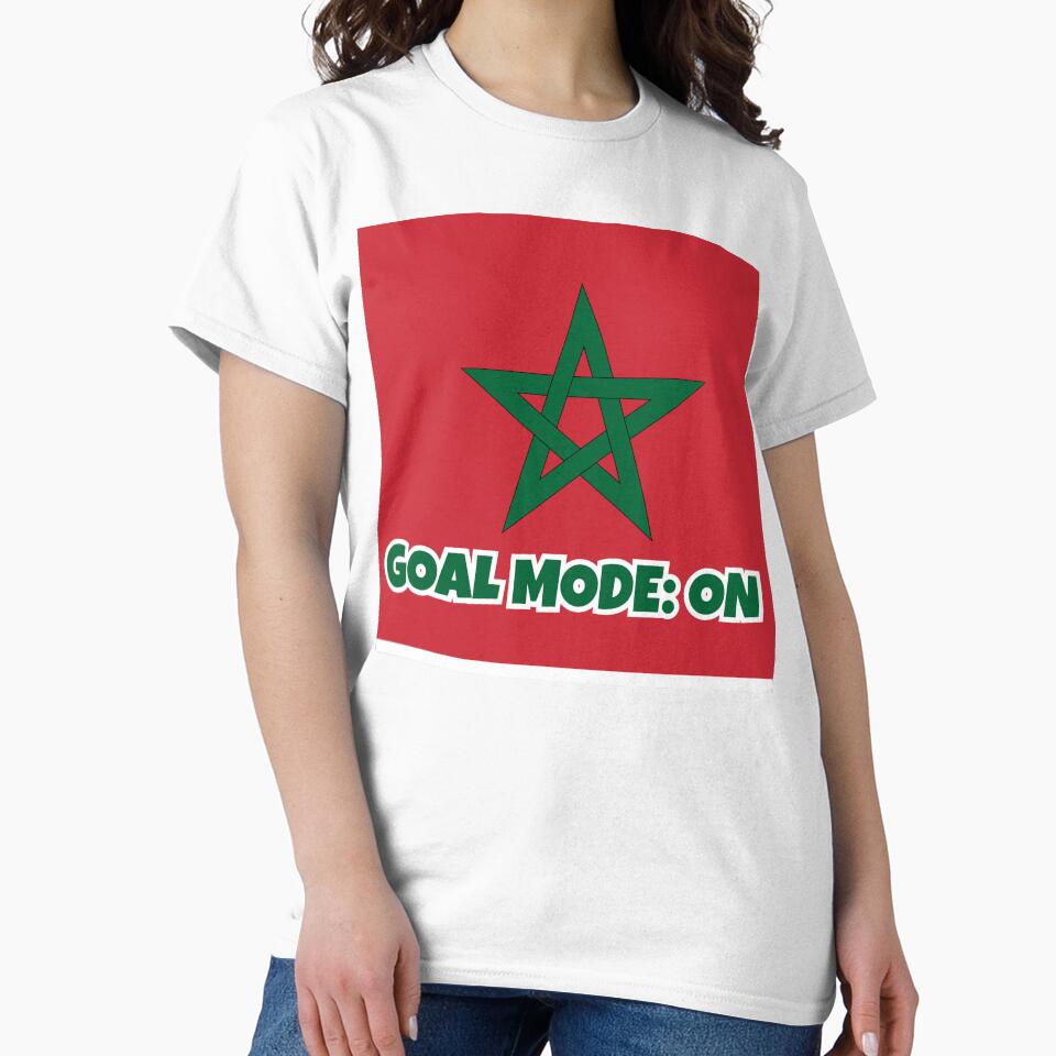 Morocco Soccer Fan Shirt – GOALMODE: ON Football Tee by LovelyHappyGift
