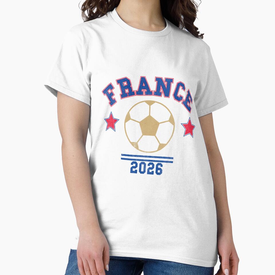 France 2026 — Vintage Soccer Tee by C & T ArtLab